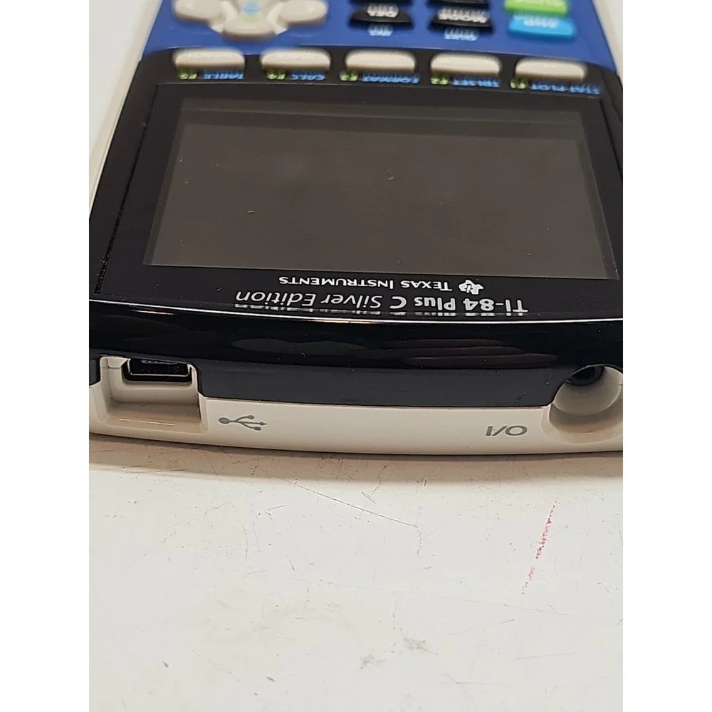 Texas Instruments TI-84 Plus C Silver Edition Graphing Calculator Blue